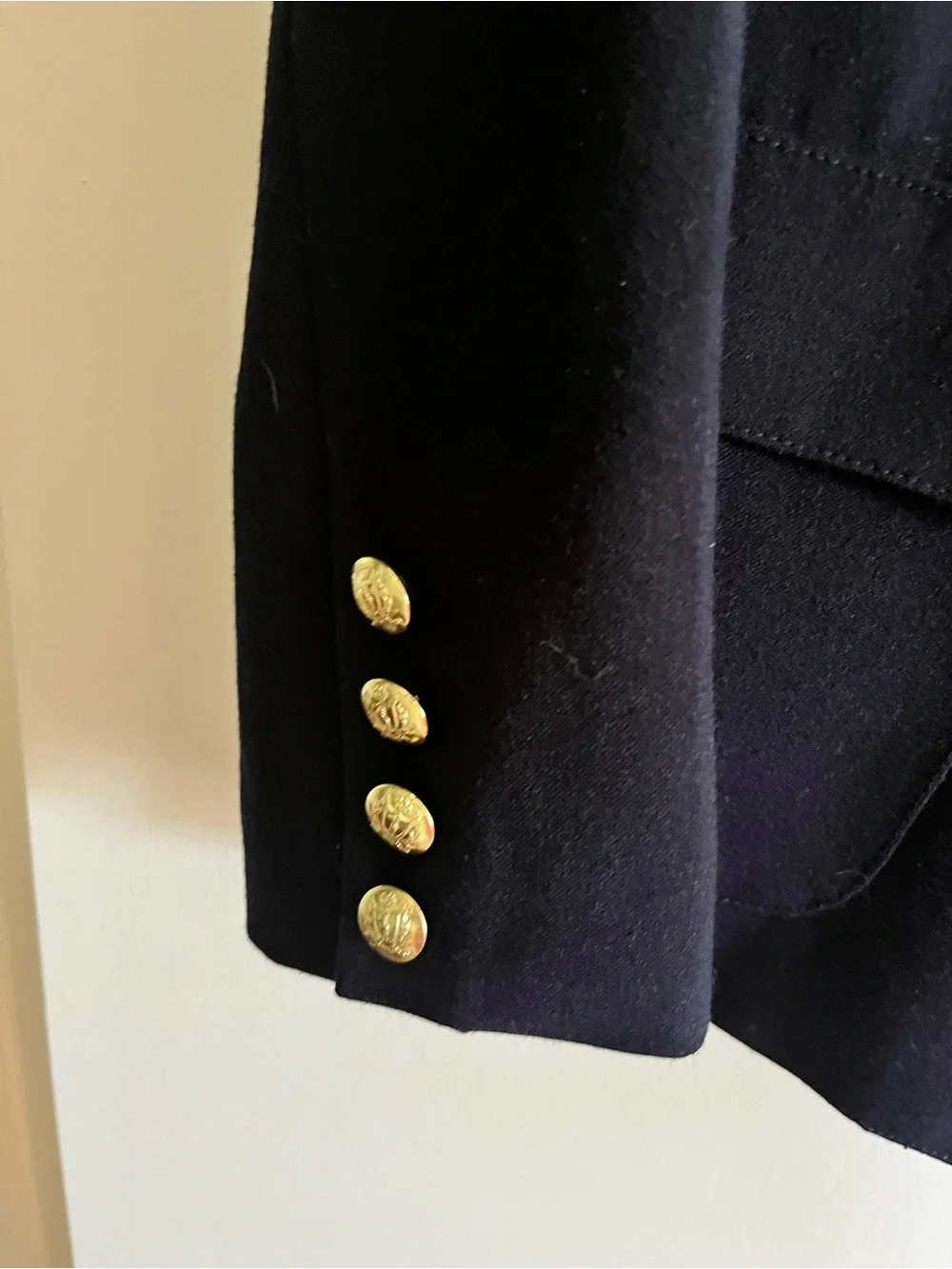 Daily Sports Navy Blazer with Gold Crest - Picture 5 of 7